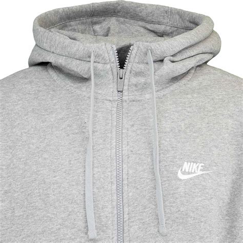 nike kapuzenpullover team club 19 fleece hoody grau weiß|nike full zip club 19.